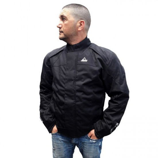  motorcycle  Jacket black reinforced with Aramid Power Cool