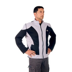 "Optimal" mesh motorcycle jacket containing Aramid  + Dry Fit grey & black