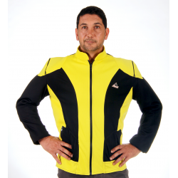 "Optimal" mesh  motorcycle jacket containing Aramid + DRy Fit  - black yellow