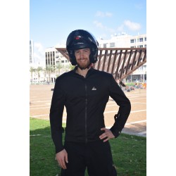Optimal 2 black mesh motorcycle  jacket with Dry Fit &Aramid reinforced 