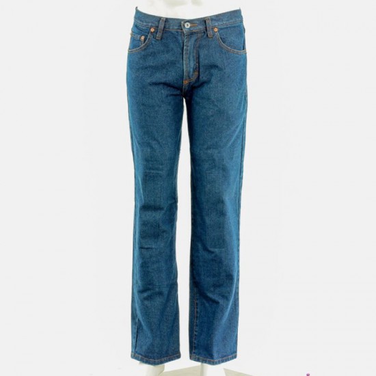 Big Size rding jeans with protective lining blue