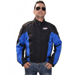 motorcycle jacket reinforced witharamid  black blue