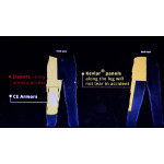 Motorcycle bike jeans Aramid reinforced black