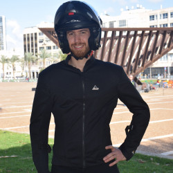 Big size mesh  motorcycle  jacket Optimal2   black  with Dry Fit + Aramid  big  sizes 4xl-8xl