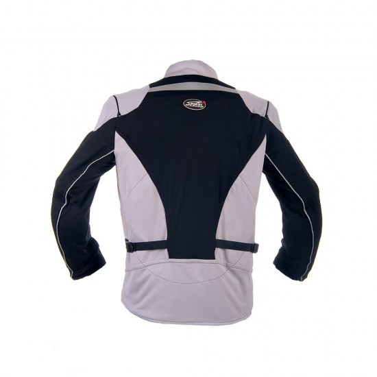 "Optimal" mesh motorcycle jacket containing Aramid  + Dry Fit grey & black