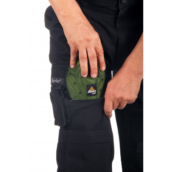 Motorcycle cargo riding pants black