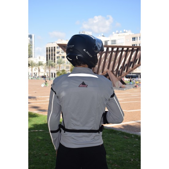 "Optimal 2" mesh grey black  motorcycle  jacket Aramid  + Dry fit