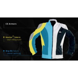 "Optimal" mesh  motorcycle jacket black containing Aramid  